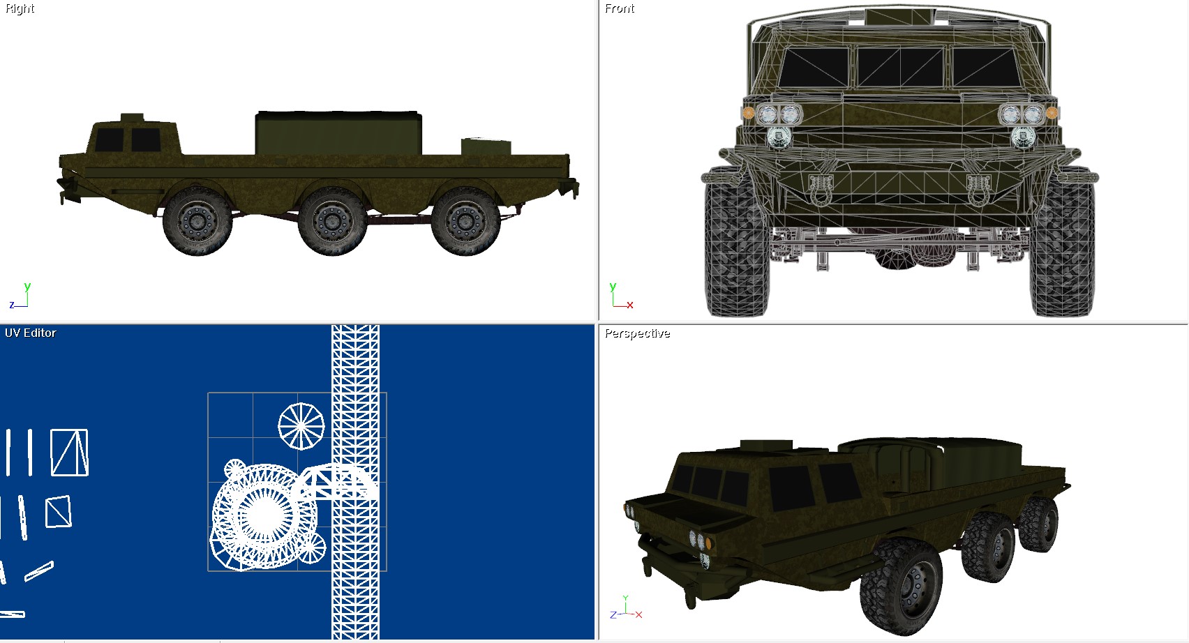 ZIM Military vehicle 3D model build
