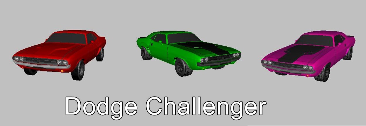 The Dodge Challenger – 3D models