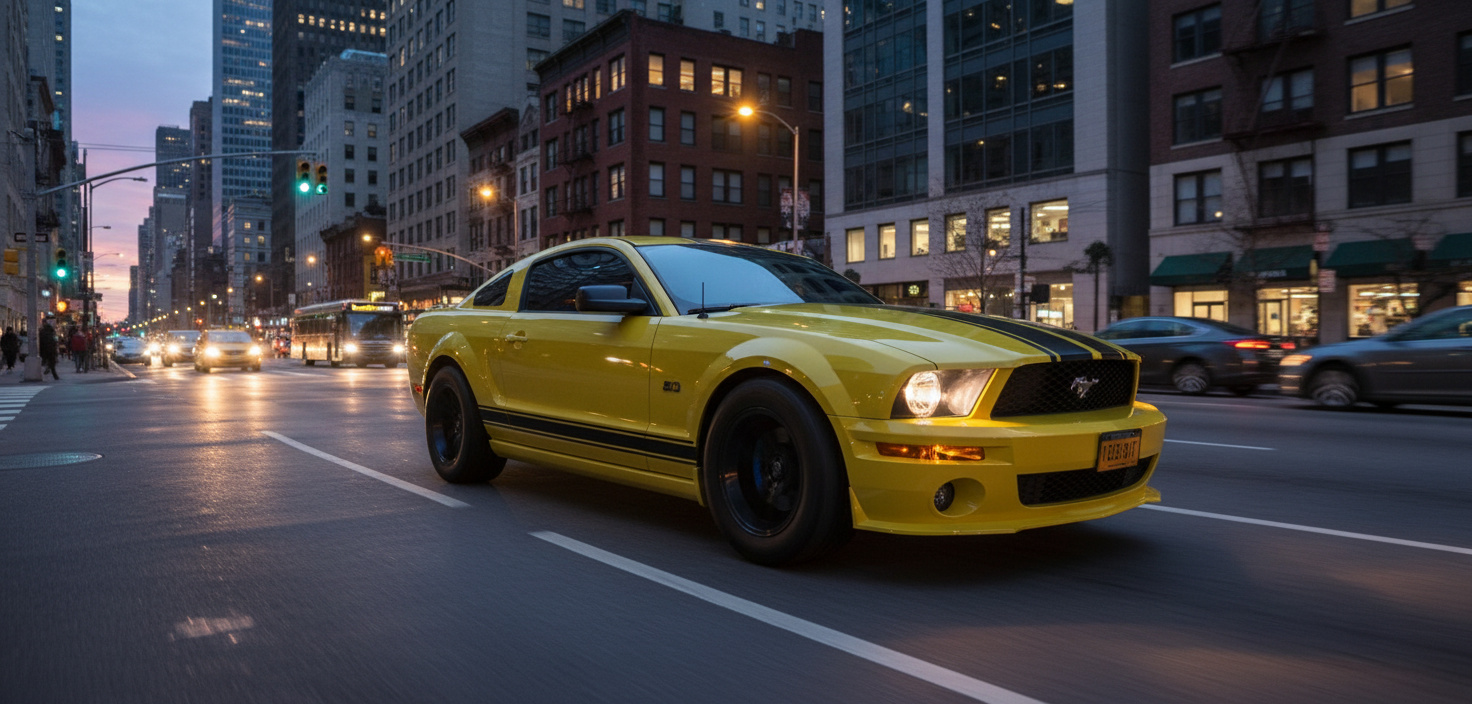 retro Mustang 3D Model